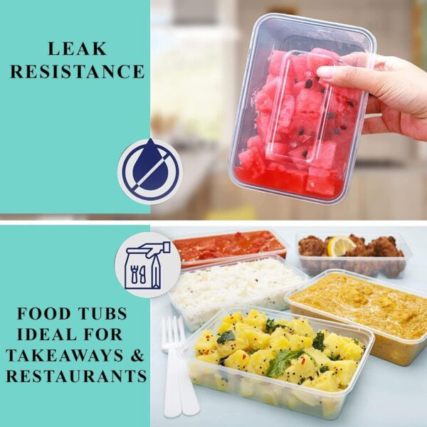 Hộp nhựa chữ nhật 500ml - Hình ảnh 2