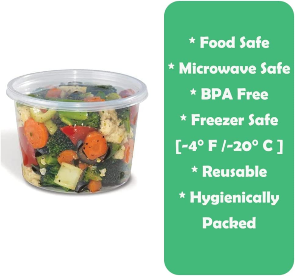 Hộp nhựa tròn 300ml - Hình ảnh 4